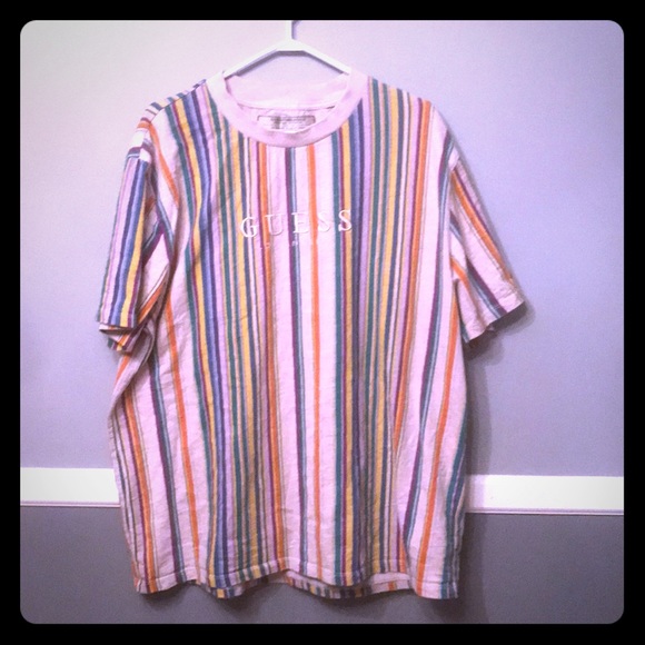 Multiple colour striped guess shirt - Picture 1 of 2